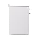 Nostalgie II Noblesse 30″ Induction Range (Solid Door, White, Burnished) view 4