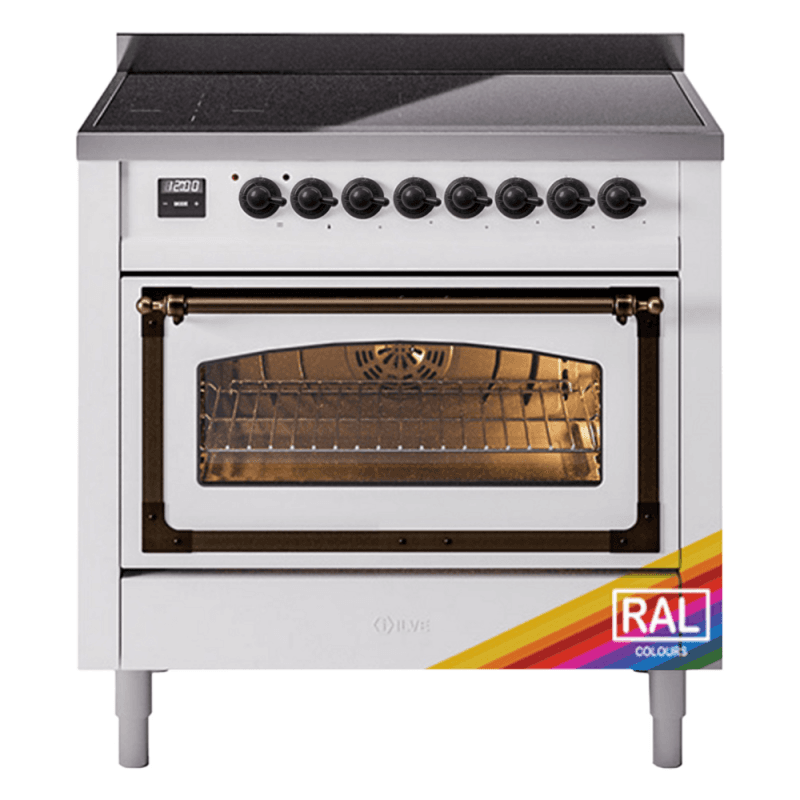 Nostalgie II Noblesse 36″ Induction Range (Triple Glass Door, RAL, Burnished)