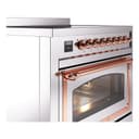 Nostalgie II Noblesse 36″ Induction Range   (Triple Glass Door, Stainless Steel, Copper) view 5