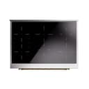 Nostalgie II Noblesse 36″ Induction Range   (Triple Glass Door, White, Brass) view 6