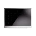 Nostalgie II Noblesse 36″ Induction Range   (Solid Door, Antique White, Chrome) view 3