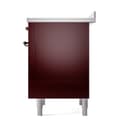 Nostalgie II Noblesse 36″ Induction Range   (Solid Door, Burgundy, Burnished) view 5