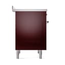 Nostalgie II Noblesse 36″ Induction Range   (Solid Door, Burgundy, Chrome) view 4