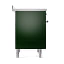 Nostalgie II Noblesse 36″ Induction Range   (Solid Door, Emerald Green, Chrome) view 4