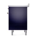 Nostalgie II Noblesse 36″ Induction Range   (Solid Door, Midnight Blue, Copper) view 5