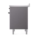 Nostalgie II Noblesse 36″ Induction Range   (Solid Door, Graphite Matte, Burnished) view 5