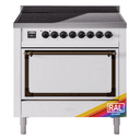 Nostalgie II Noblesse 36″ Induction Range   (Solid Door, RAL, Burnished) view 1