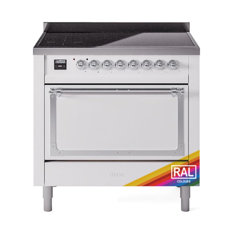 Nostalgie II Noblesse 36″ Induction Range (Solid Door, RAL, Chrome)