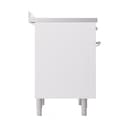 Nostalgie II Noblesse 36″ Induction Range   (Solid Door, White, Chrome) view 4