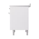 Nostalgie II Noblesse 36″ Induction Range   (Solid Door, White, Chrome) view 5