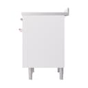 Nostalgie II Noblesse 36″ Induction Range   (Solid Door, White, Copper) view 5