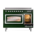 Nostalgie II Noblesse 48″ Induction Range  (Triple Glass Door, Emerald Green, Chrome) view 6