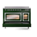 Nostalgie II Noblesse 48″ Induction Range  (Triple Glass Door, Emerald Green, Chrome) view 7