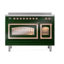 Nostalgie II Noblesse 48″ Induction Range  (Triple Glass Door, Emerald Green, Copper) view 3