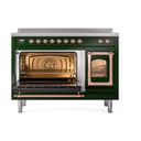 Nostalgie II Noblesse 48″ Induction Range  (Triple Glass Door, Emerald Green, Copper) view 5