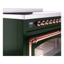 Nostalgie II Noblesse 48″ Induction Range  (Triple Glass Door, Emerald Green, Copper) view 8