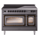 Nostalgie II Noblesse 48″ Induction Range  (Triple Glass Door, Graphite Matte, Burnished) view 1