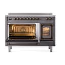 Nostalgie II Noblesse 48″ Induction Range  (Triple Glass Door, Graphite Matte, Burnished) view 4
