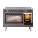 Nostalgie II Noblesse 48″ Induction Range  (Triple Glass Door, Graphite Matte, Burnished) view 5