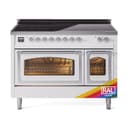 Nostalgie II Noblesse 48″ Induction Range  (Triple Glass Door, RAL, Chrome) view 1