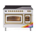 Nostalgie II Noblesse 48″ Induction Range  (Triple Glass Door, RAL, Brass) view 1