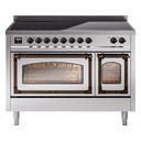 Nostalgie II Noblesse 48″ Induction Range  (Triple Glass Door, Stainless Steel, Burnished) view 1