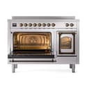 Nostalgie II Noblesse 48″ Induction Range  (Triple Glass Door, Stainless Steel, Burnished) view 4
