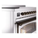 Nostalgie II Noblesse 48″ Induction Range  (Triple Glass Door, Stainless Steel, Burnished) view 7