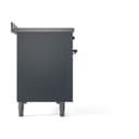 Nostalgie II Noblesse 48″ Induction Range  (Solid Door, Blue Grey, Burnished) view 4