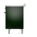 Nostalgie II Noblesse 48″ Induction Range  (Solid Door, Emerald Green, Chrome) view 5
