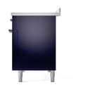 Nostalgie II Noblesse 48″ Induction Range  (Solid Door, Midnight Blue, Copper) view 5