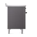Nostalgie II Noblesse 48″ Induction Range  (Solid Door, Graphite Matte, Burnished) view 4