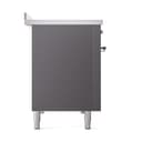 Nostalgie II Noblesse 48″ Induction Range  (Solid Door, Graphite Matte, Chrome) view 4