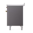 Nostalgie II Noblesse 48″ Induction Range  (Solid Door, Graphite Matte, Brass) view 5
