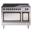 Nostalgie II Noblesse 48″ Induction Range  (Solid Door, Stainless Steel, Burnished) view 1