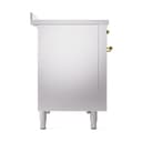 Nostalgie II Noblesse 48″ Induction Range  (Solid Door, Stainless Steel, Brass) view 4