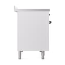 Nostalgie II Noblesse 48″ Induction Range  (Solid Door, White, Burnished) view 4