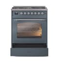 Nostalgie II Series 30 inch Freestanding Dual Fuel Range with Natural Gas, 5 Sealed Burners, 4 cu. ft. Total Oven Capacity, Convection Oven, Continuous Grates, Storage Drawer with Chrome Trim view 5