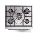 Nostalgie II 30 UP30NMPBKC Freestanding Dual Fuel Range with 5 Sealed Burners Single Oven with Triple Glass Door with Chrome knobs view 6
