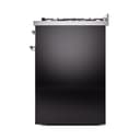 Nostalgie II 30 UP30NMPBKC Freestanding Dual Fuel Range with 5 Sealed Burners Single Oven with Triple Glass Door with Chrome knobs view 8