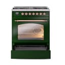 Nostalgie II 30 UP30NMPEGP Freestanding Dual Fuel Range with 5 Sealed Burners Single Oven with Triple Glass Door with Copper knobs view 4