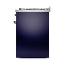 Nostalgie II 30 UP30NMPMBB Freestanding Dual Fuel Range with 5 Sealed Burners Single Oven with Triple Glass Door with Bronze knobs view 8
