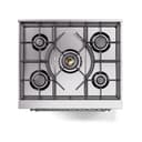 Nostalgie II 30 UP30NMPRAC Freestanding Dual Fuel Range with 5 Sealed Burners Single Oven with Triple Glass Door with Chrome knobs view 4