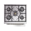 Nostalgie II 30 UP30NMPSSB Freestanding Dual Fuel Range with 5 Sealed Burners Single Oven with Triple Glass Door with Bronze knobs view 6