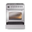 Nostalgie II 30 UP30NMPSSC Freestanding Dual Fuel Range with 5 Sealed Burners Single Oven with Triple Glass Door with Chrome knobs view 4