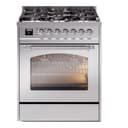 Nostalgie II Series 30 inch Freestanding Dual Fuel Range with Natural Gas, 5 Sealed Burners, 4 cu. ft. Total Oven Capacity, Convection Oven, Continuous Grates, Storage Drawer with Chrome Trim view 1