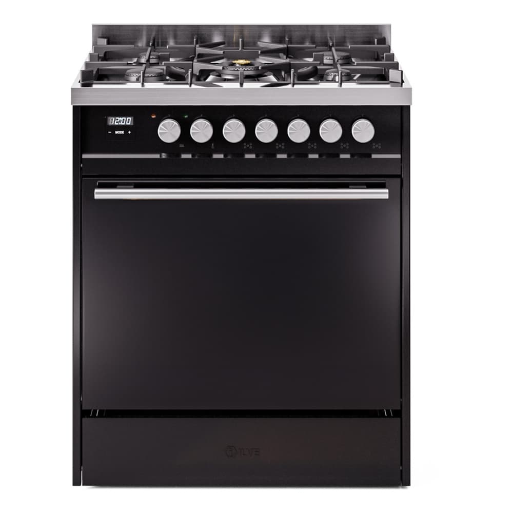 Professional Plus II 30 UP30QMPBK Freestanding Dual Fuel Range with 5 Sealed Burners Single Oven with Solid Door with Stainless Steel knobs