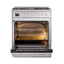 Professional Plus II 30 UP30QMPSS Freestanding Dual Fuel Range with 5 Sealed Burners Single Oven with Solid Door view 2