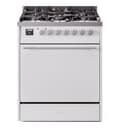 Professional Plus II 30 UP30QMPWH Freestanding Dual Fuel Range with 5 Sealed Burners Single Oven with Solid Door with Stainless Steel knobs view 1