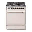 Nostalgie II 30 UP30QNMPAWB Freestanding Dual Fuel Range with 5 Sealed Burners Single Oven with Solid Door with Bronze knobs view 1